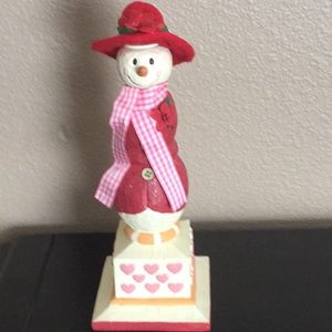 Country Snowfolks Candleholder - Snowlady NWOT